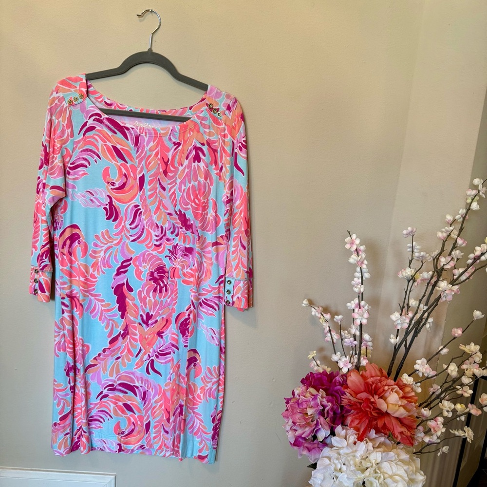 Lilly Pulitzer Love Birds Sophie Dress Size Large